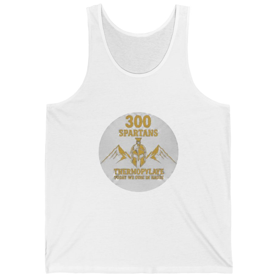 Spartans Thermopylae Tank Top - White front