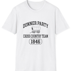 Donner Party Cross Country Team T-Shirt - White front