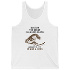 Boston The Great Molasses Flood Tank Top - White front
