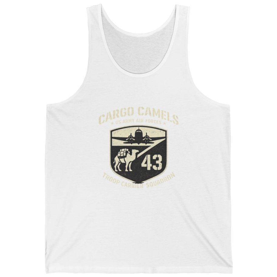 Cargo Camels WWII Usaaf Troop Tank Top - White front