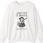 Galileo And Yet It Moves Sweatshirt - White front