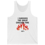 Great Chicago Fire Classic Tank Top - White front