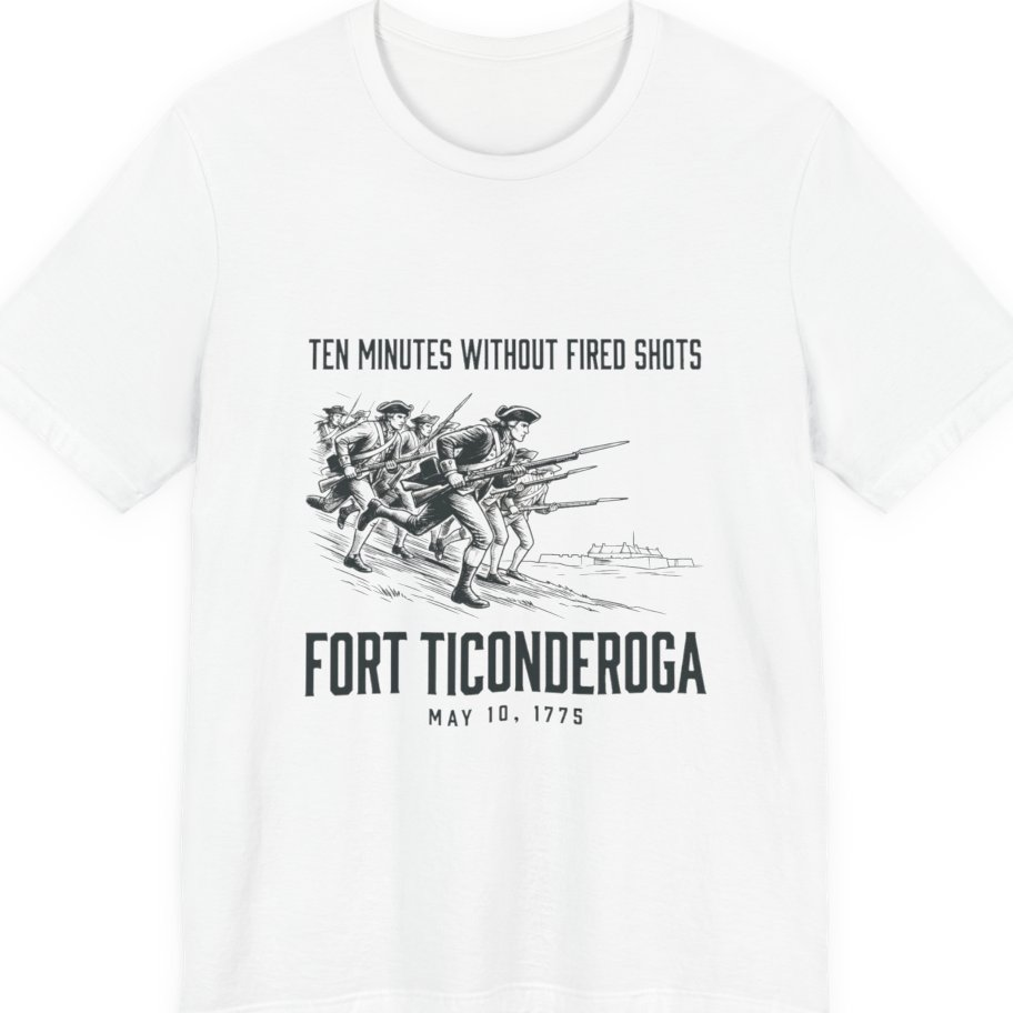 Fort Ticonderoga Ten Minutes Premium Tee - White front