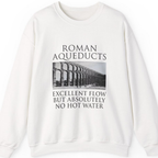 Roman Aqueducts Service Review Sweatshirt - White front