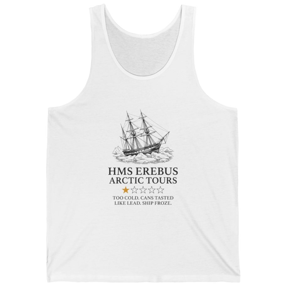 Hms Erebus Arctic Tours T-Shirt - White front