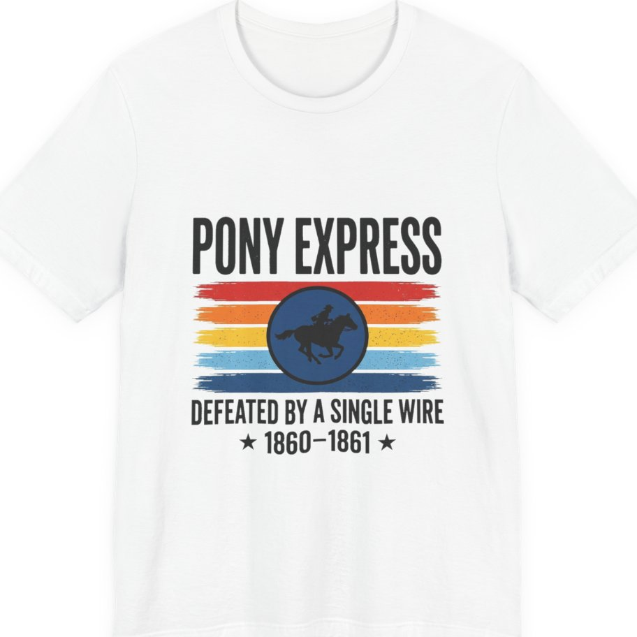 Pony Express Memorial Premium Tee - White front