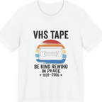 Vhs Tape Memorial Premium Tee - White front