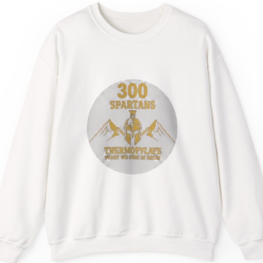 Spartans Thermopylae Sweatshirt - White front