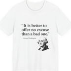 George Washington No Excuse Premium Tee - White front