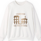 I Survived The Fall of Sweatshirt - White front