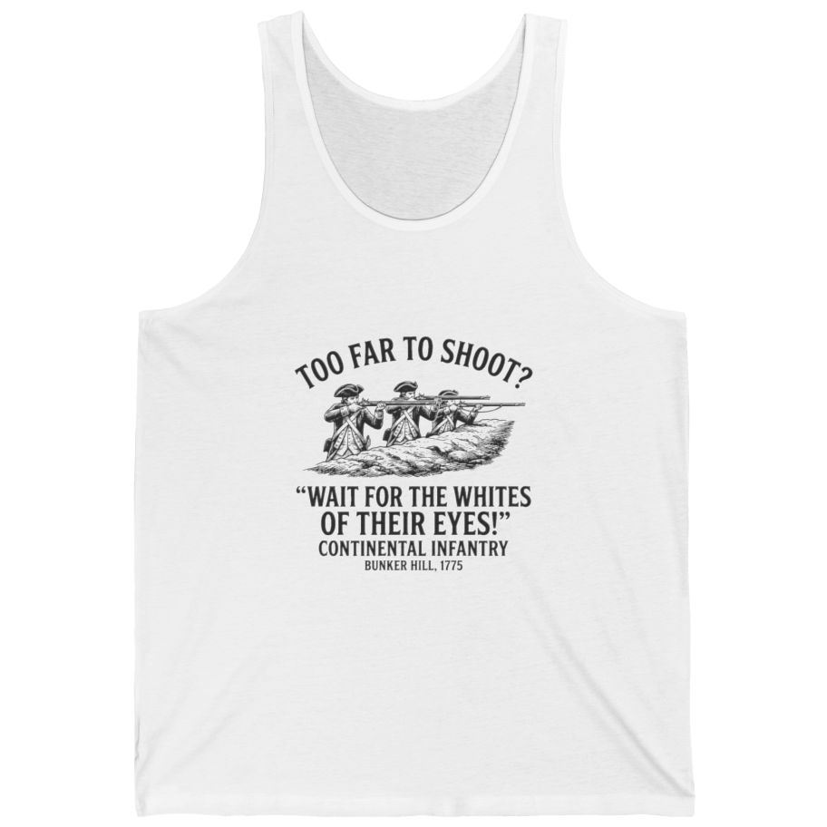 Whites of Their Eyes Bunker Tank Top - White front