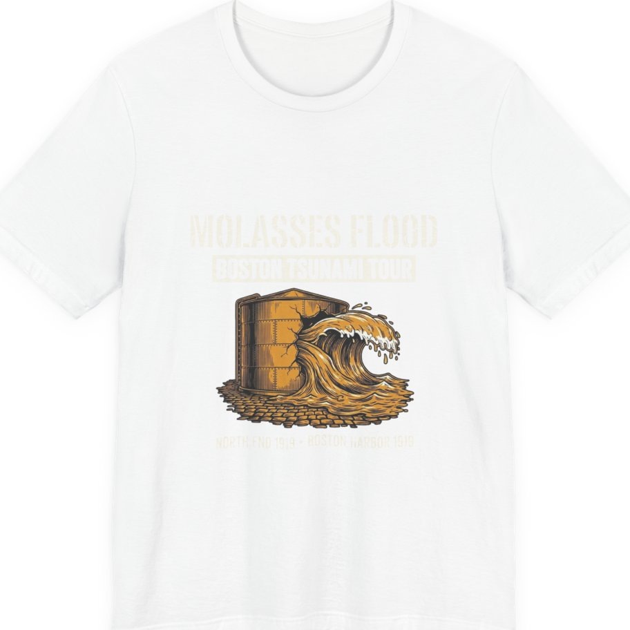 Boston Molasses Flood Tour Premium Tee - White front