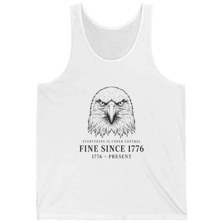 Stressed Eagle Fine Since T-Shirt - White front