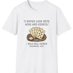 Dead Mans Hand Poker T-Shirt - White front