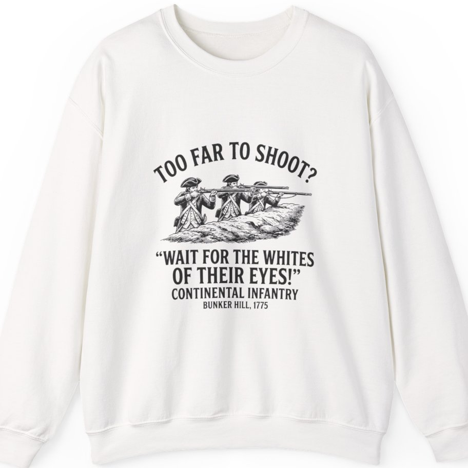 Whites of Their Eyes Bunker Sweatshirt - White front