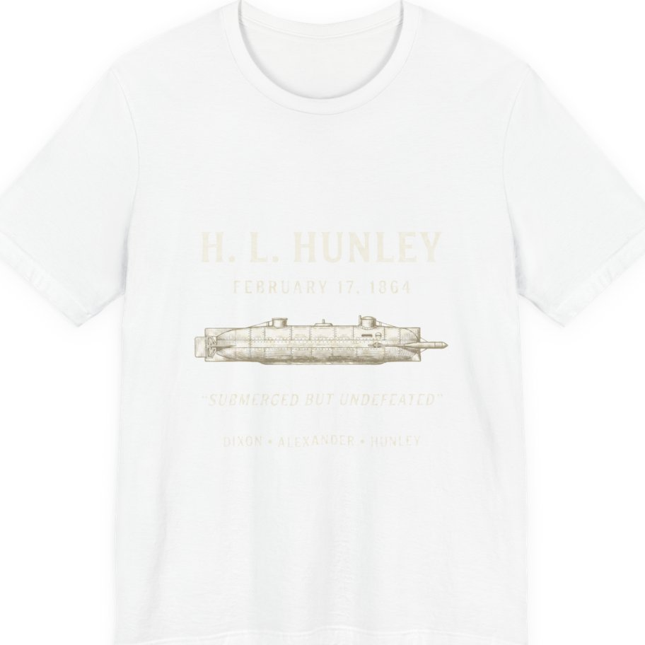 Css Hunley Submarine Memorial Premium Tee - White front