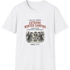 Valley Forge Winter Camping T-Shirt - White front
