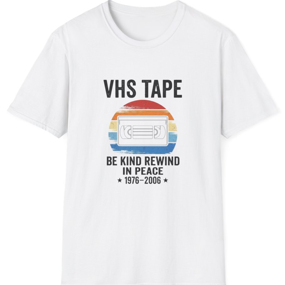 Vhs Tape Memorial T-Shirt - White front