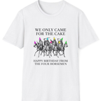 Four Horsemen Birthday Party T-Shirt - White front