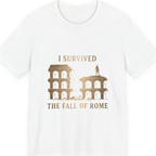 I Survived The Fall of Premium Tee - White front