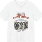 Valley Forge Winter Camping Premium Tee - White front