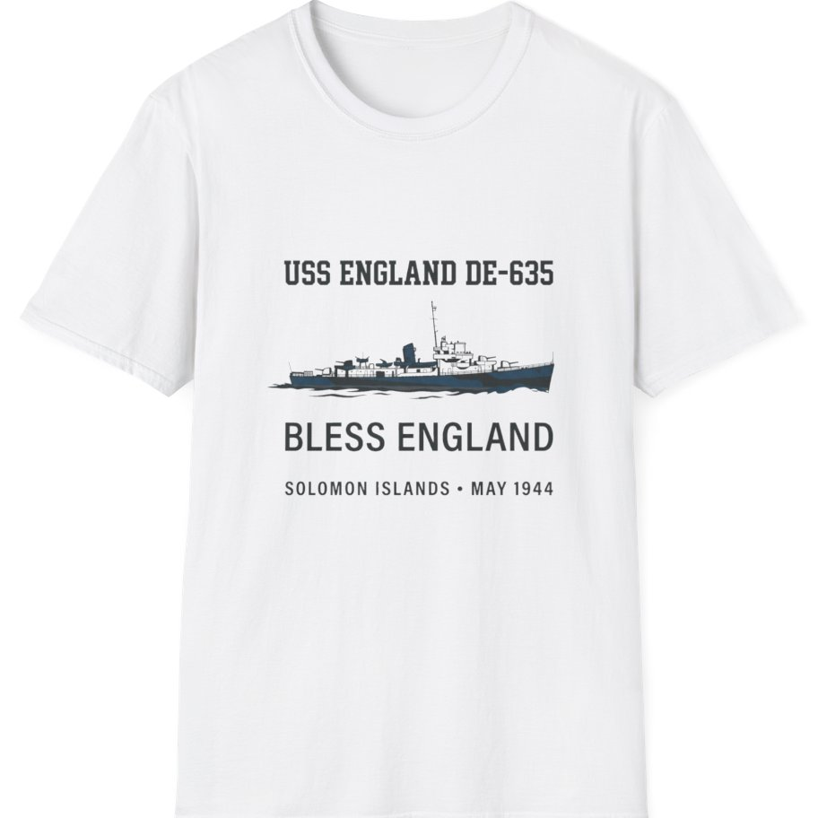 Uss England De T-Shirt - White front
