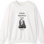 Cogito Ergo Sum Sweatshirt - White front