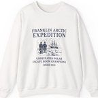 Franklin Arctic Expedition Escape Room Sweatshirt - White front