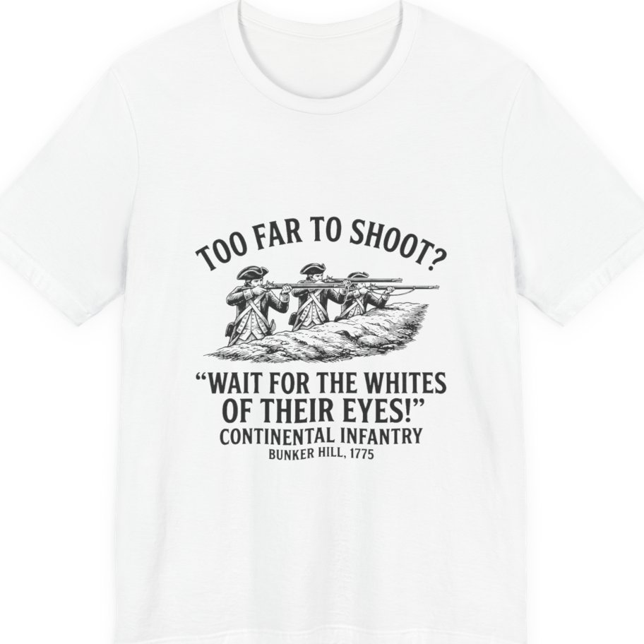 Whites of Their Eyes Bunker Premium Tee - White front