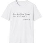 Imperialism Parental Warning Quote T-Shirt - White front