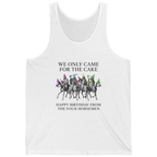 Four Horsemen Birthday Party Tank Top - White front