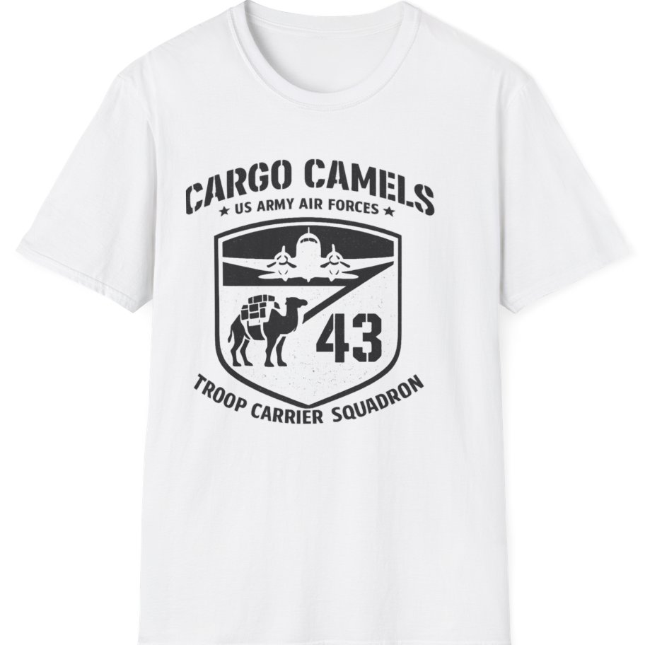 Cargo Camels WWII Usaaf Troop T-Shirt - White front