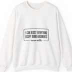Oscar Wilde Quote Sweatshirt - White front