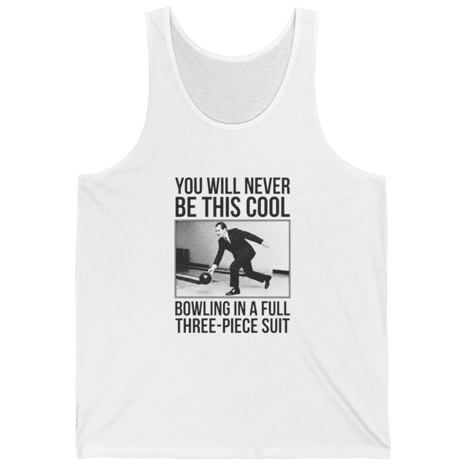 Nixon Suit Bowling Flex Tank Top - White front