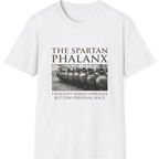 Spartan Phalanx Review T-Shirt - White front