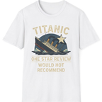 Titanic One Star Review T-Shirt - White front