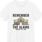 Remember The Alamo March 6Th Premium Tee - White front