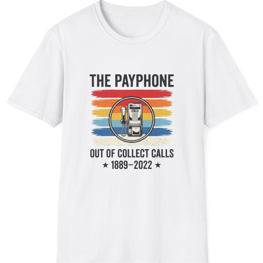 Public Payphone Memorial T-Shirt - White front