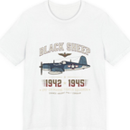Black Sheep Squadron Crest Premium Tee - White front