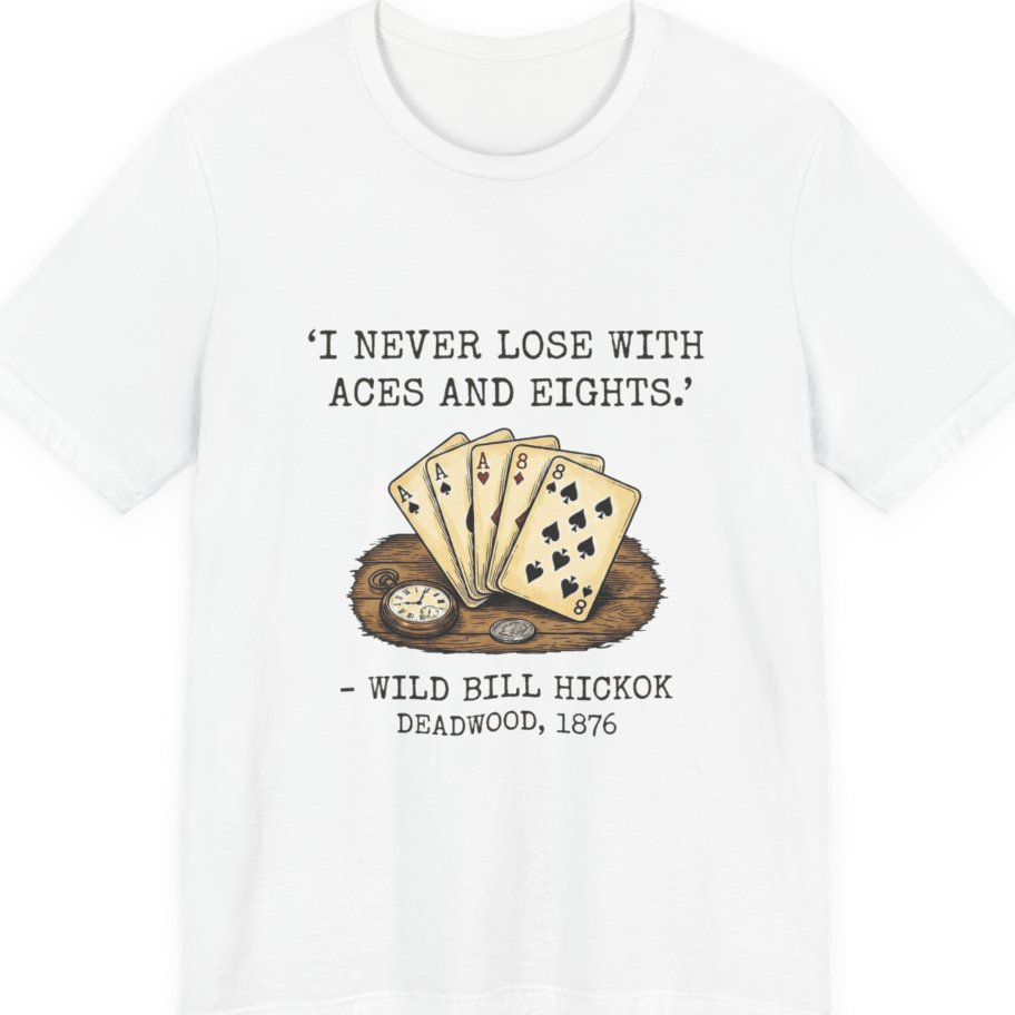 Dead Mans Hand Poker Premium Tee - White front
