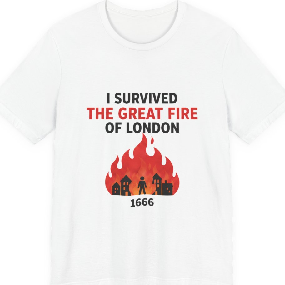 I Survived The Great Fire Premium Tee - White front