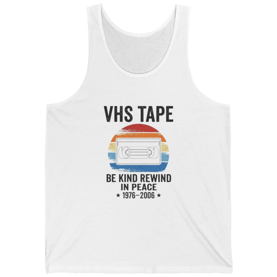 Vhs Tape Memorial Tank Top - White front