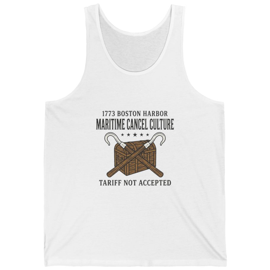 Maritime Cancel Culture Tank Top - White front