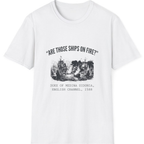 Spanish Armada Fire Ships T-Shirt - White front