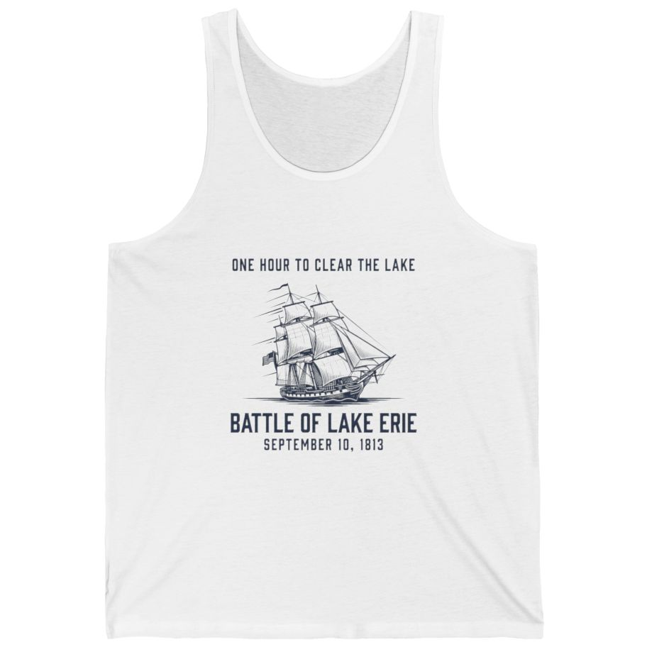 Battle of Lake Erie Tank Top - White front