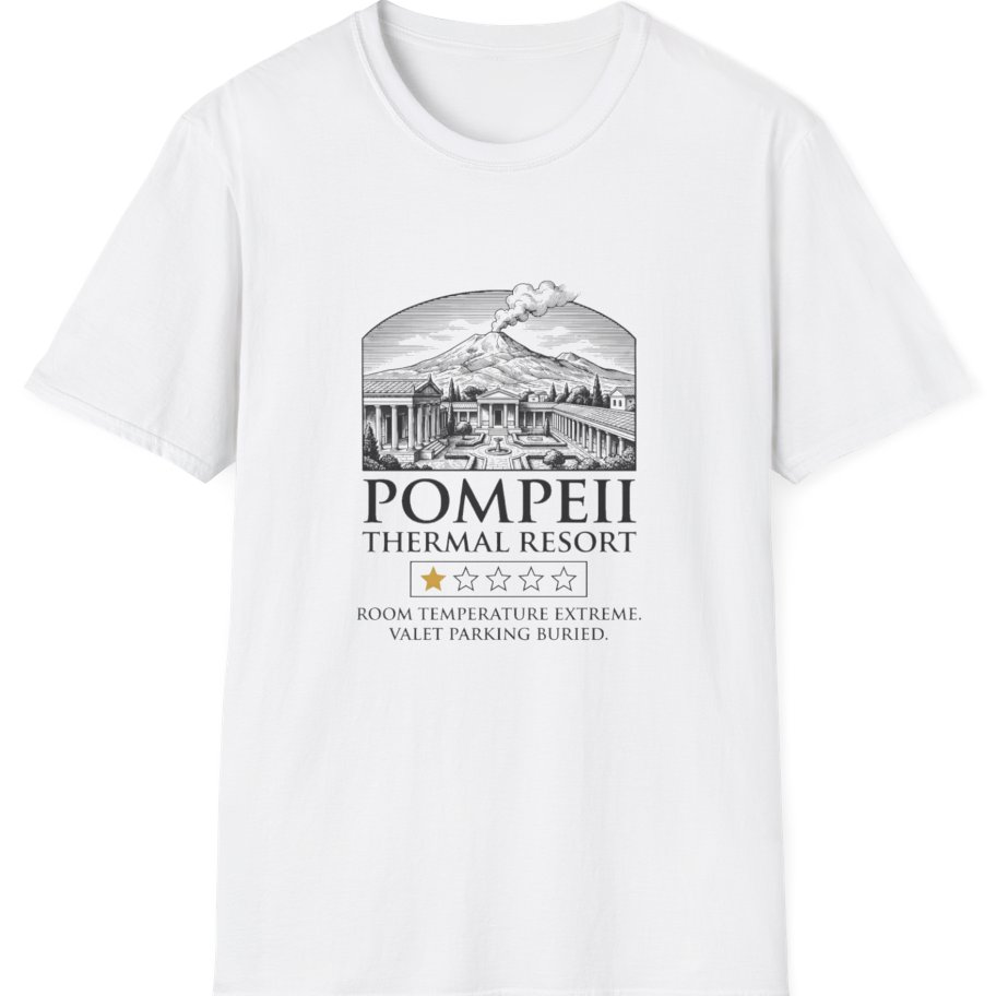 Pompeii Thermal Resort T-Shirt - White front
