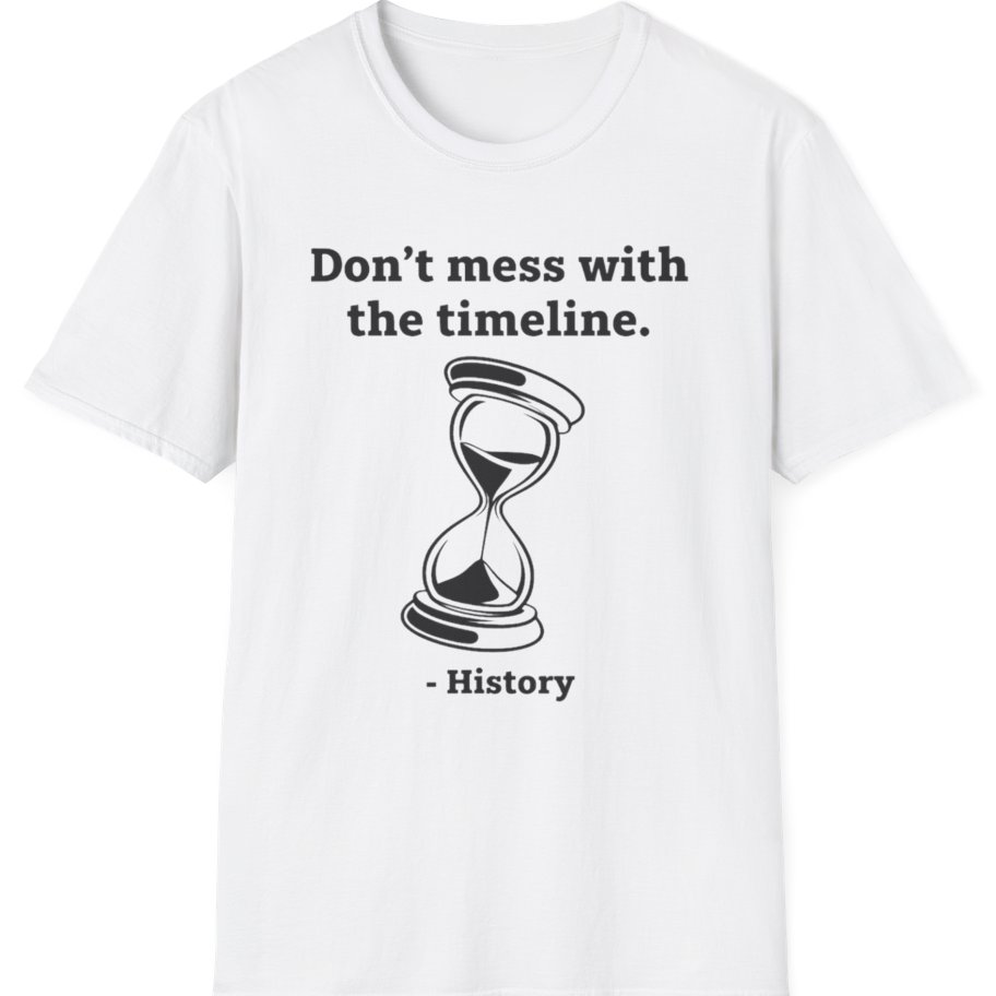 Time Travel Paradox T-Shirt - White front