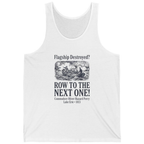 Row To The Next Ship Tank Top - White front