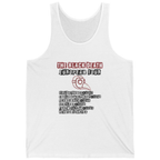 The Black Death European Tour Tank Top - White front
