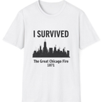 I Survived The Great Chicago T-Shirt - White front
